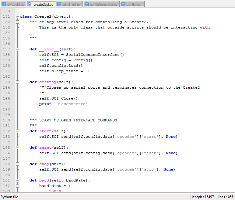 robotc commands list